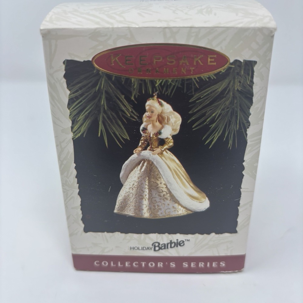 1994 Holiday Barbie Hallmark Keepsake Collectors Series Ornament #2 in Series - Picture 5 of 6